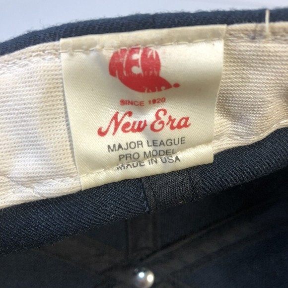 Vintage Cleveland Indians New Era Hat Pro Model USA Chief Wahoo Fitted Sz 7 1/4 - Picture 7 of 10